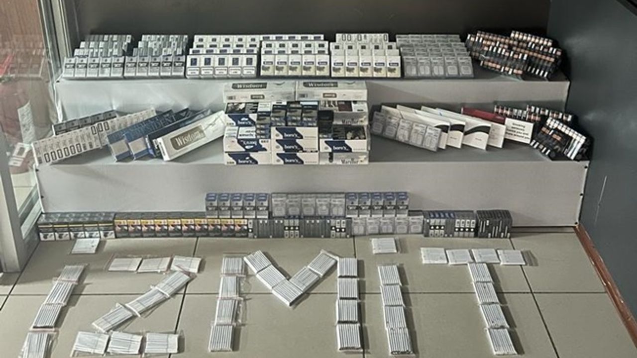 İzmit'te binlerce paket kaçak sigara ele geçirildi!