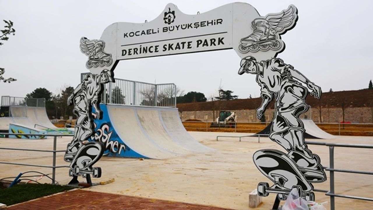Derinceli gençlerin de skate parkı var