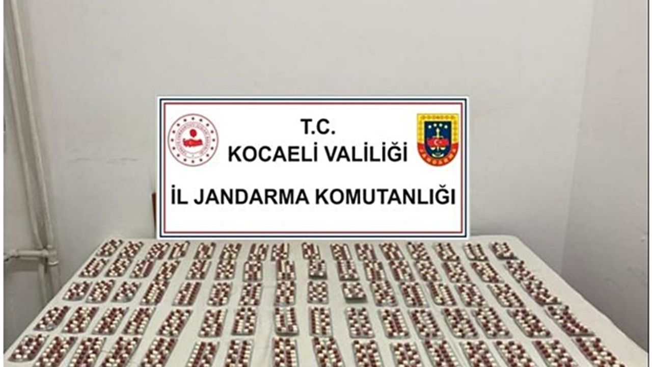 Kocaeli'de 1115 adet uyuşturucu hap ele geçirildi!