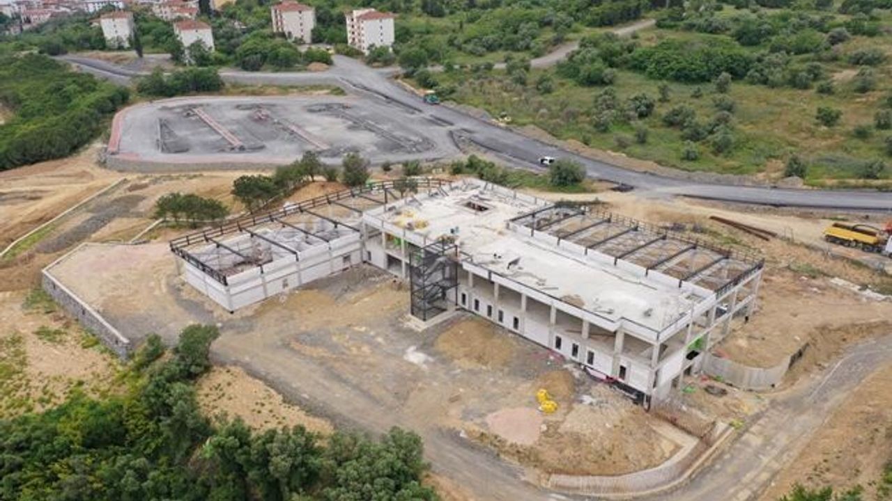 Darıca Millet Bahçesi 3. Etap’ta Millet Kıraathanesinin kaba inşaatı tamam