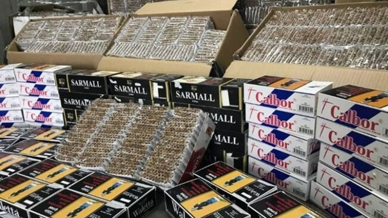 Düzce'de on binlerce tütün dolu makaronlar ele geçirildi