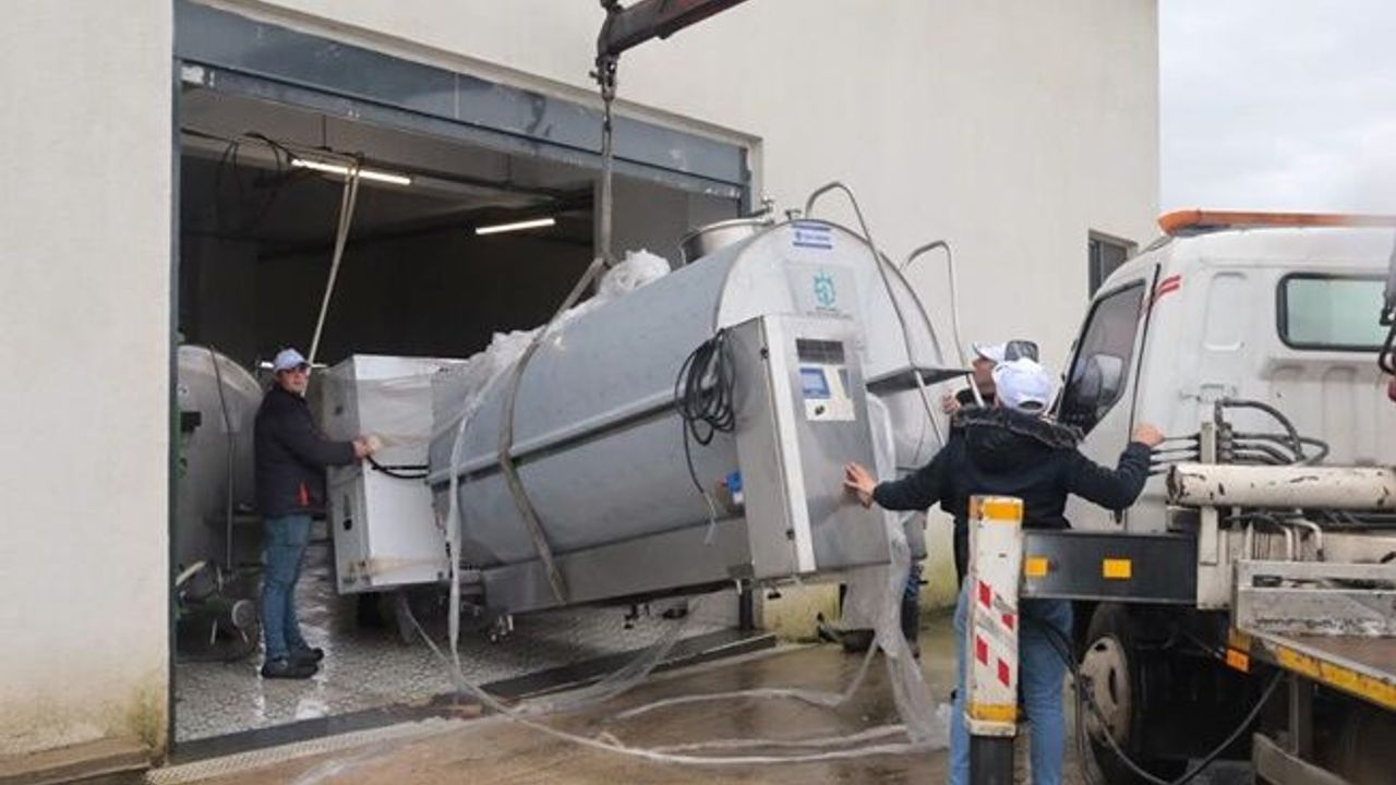 Büyükşehir % 50 hibeli  süt soğutma tankı desteği verdi