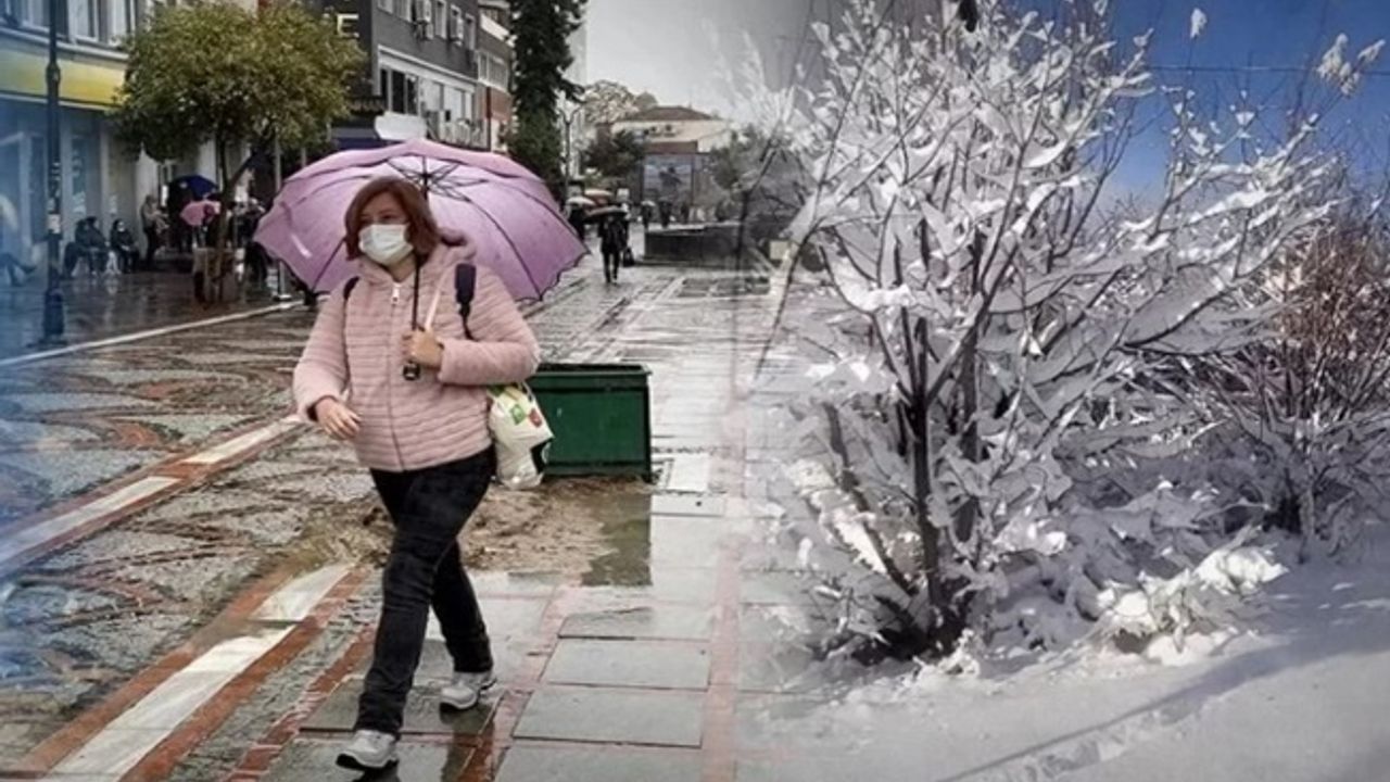 Doğu'ya kar, Marmara'ya kuvvetli yağış uyarısı