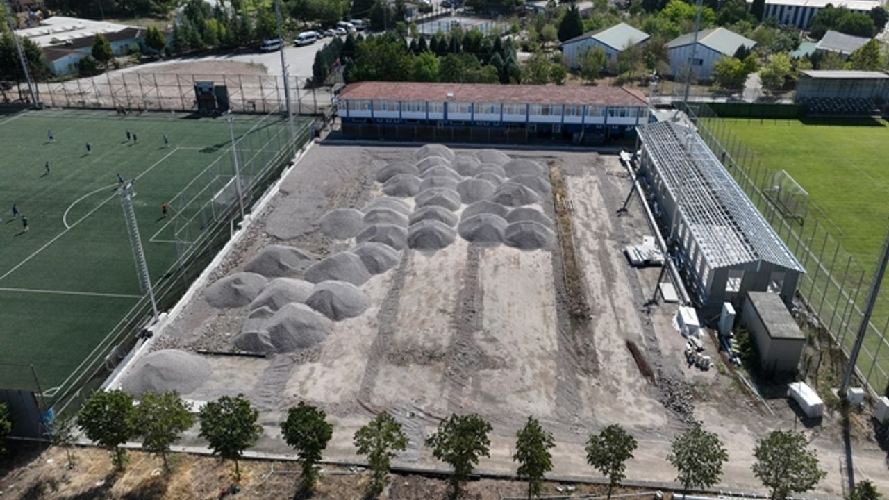 Winsan tesislerine yeni saha yapılıyor
