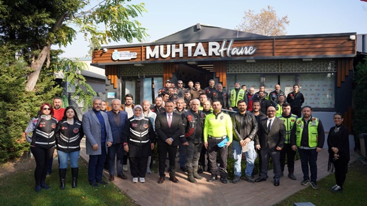 Motosiklet sürücüleriyle toplantı ve anket çalışması