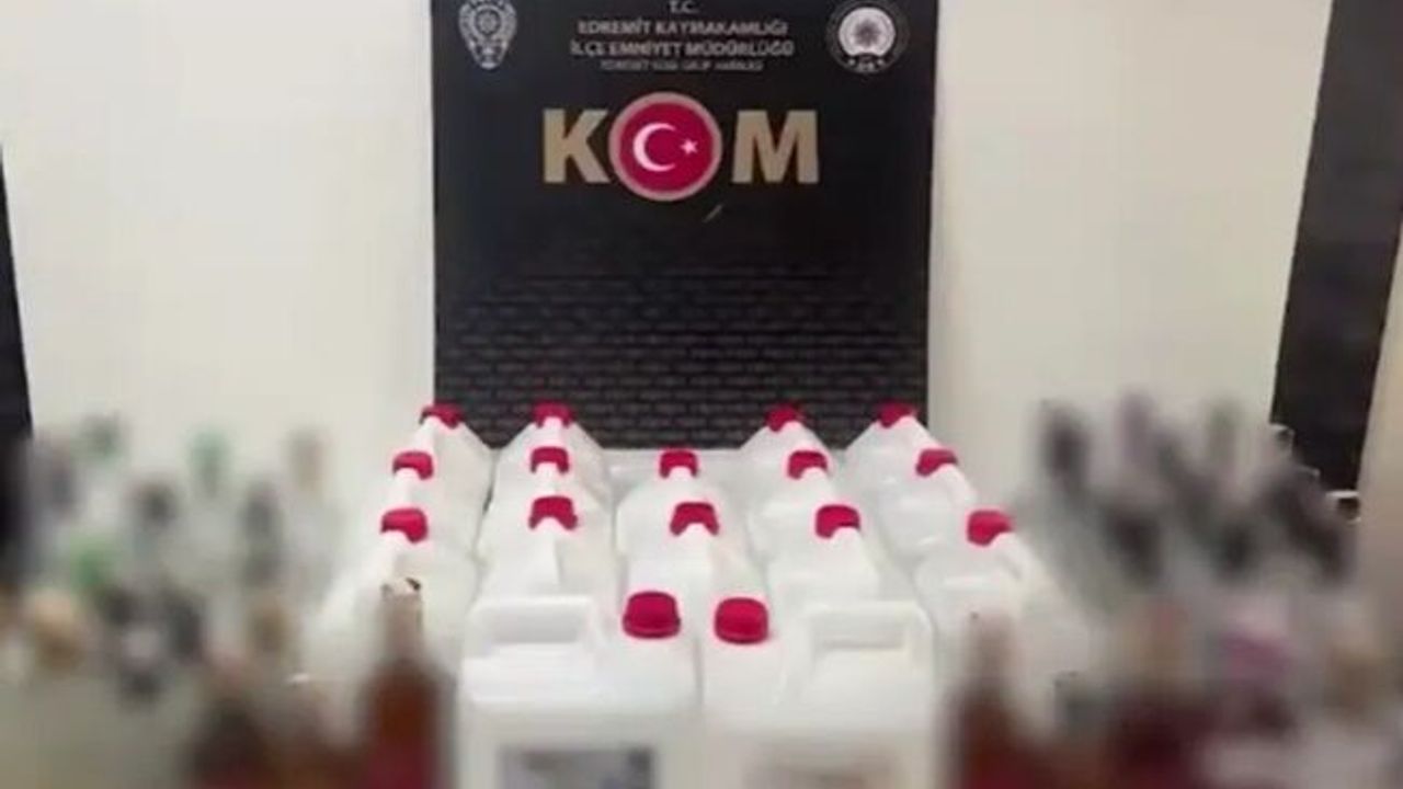 Çengel operasyonlarında binlerce litre sahte alkol ele geçirildi