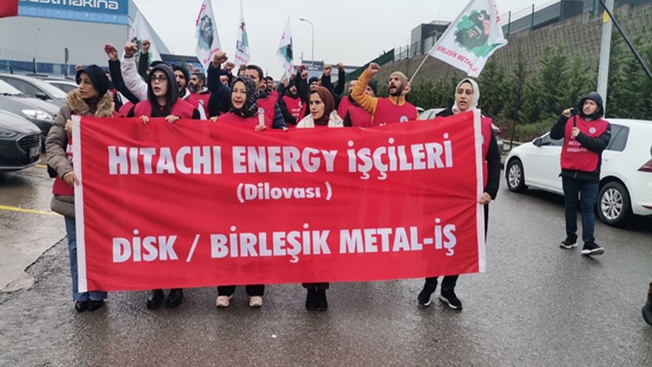 Hitachi Energy fabrikasında işçiler greve başladı