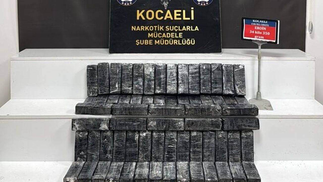 İran'dan gelen uyuşturucu Kocaeli'de yakalandı!
