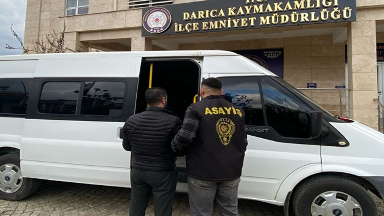 4 Yıl hapis cezasıyla aranan şahıs Darıca'da yakalandı!