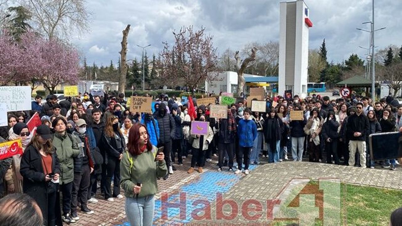 GTÜ'lü öğrenciler Öğrenim Hakkı ve Demokrasi İçin Hukuksuzluğa Karşı yürüdüler
