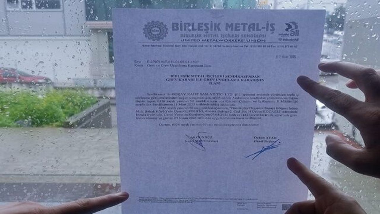 Gebze'deki o fabrikaya grev kararı asıldı!