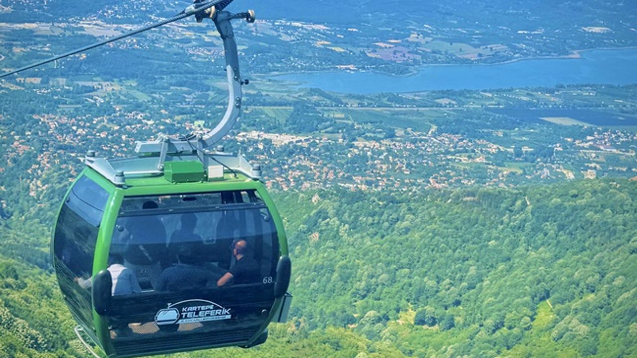 Kartepe Teleferik, bayramda ilgi odağı oldu