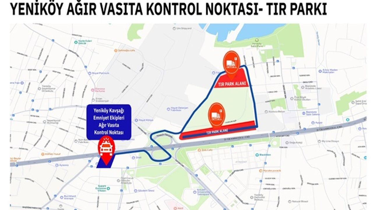 Başiskele Kavşağı’nda Tır ve kamyonlar için yasak başlıyor