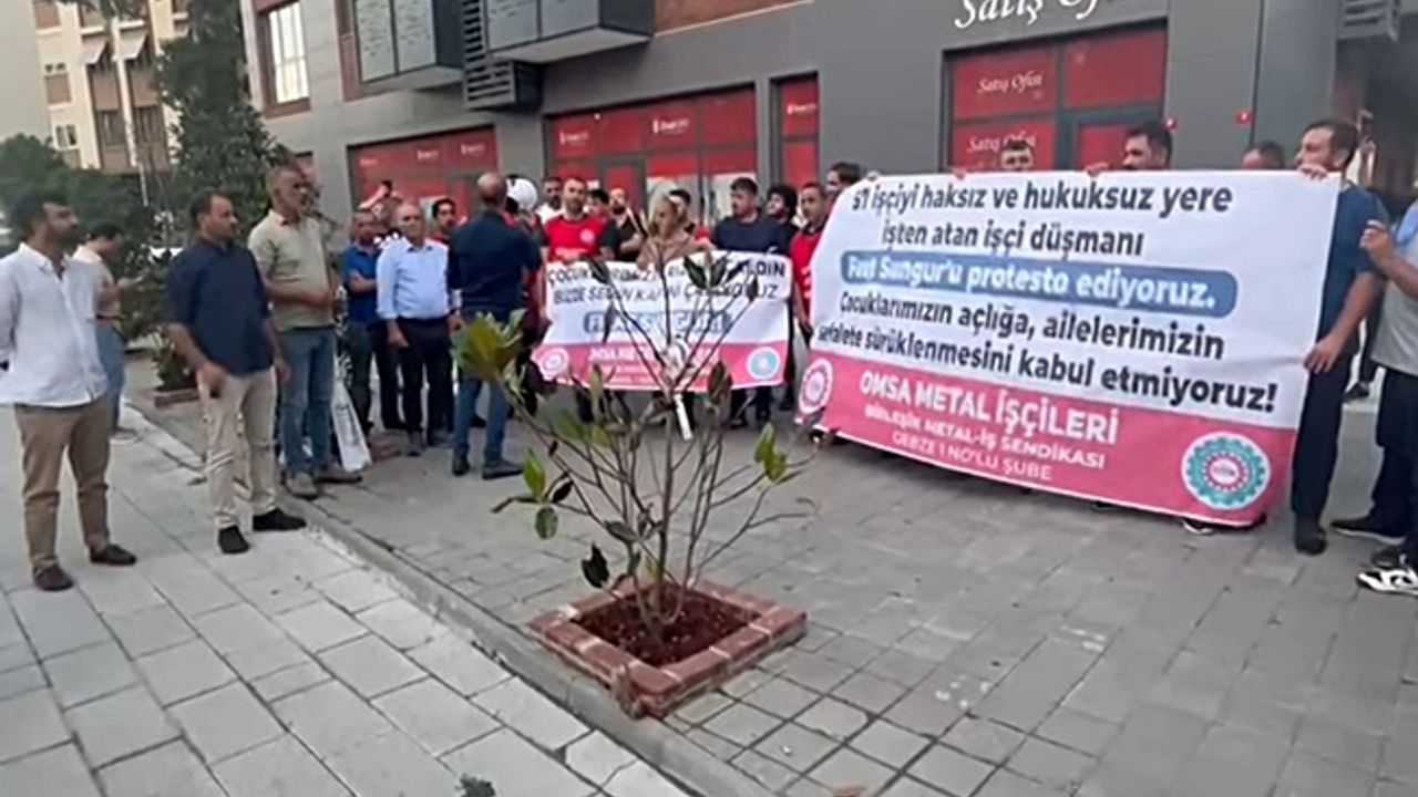 Omsa Metal İşçileri Patronun Evine Dayandı