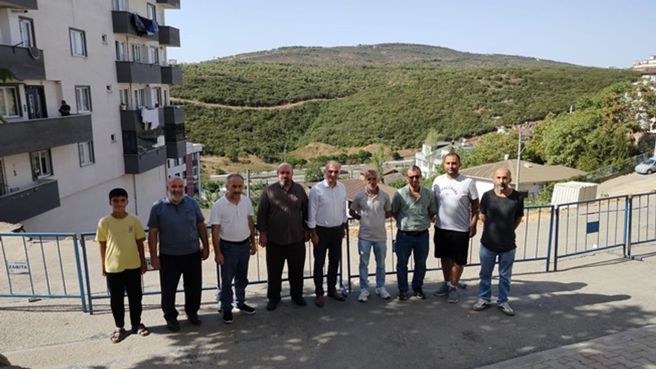Başkan Vural  toprak kaymasından etkilenen bölgeyi ziyaret etti