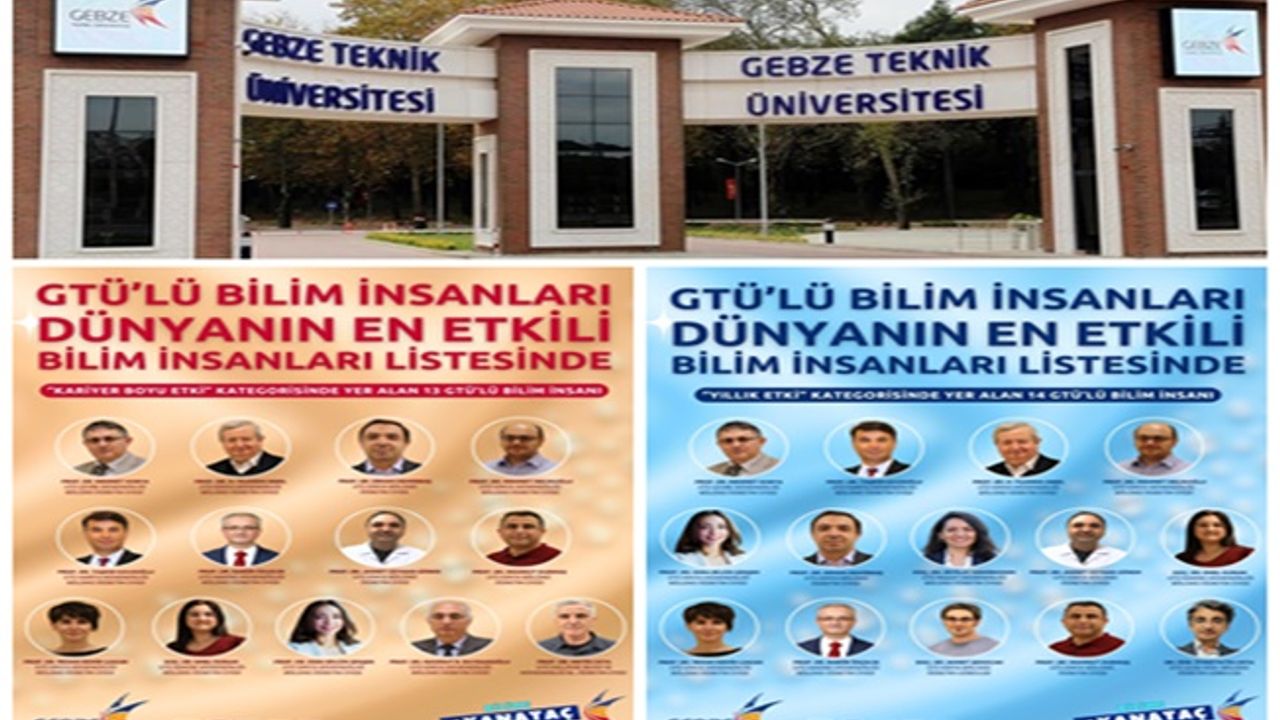 GTÜ’lü Akademisyenler Dünyanın En Etkili Bilim İnsanları Listesinde