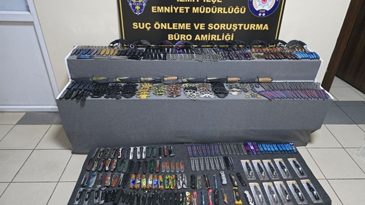 İzmit’te Ruhsatsız Kesici Alet Satışı: 2 Kişi Yakalandı