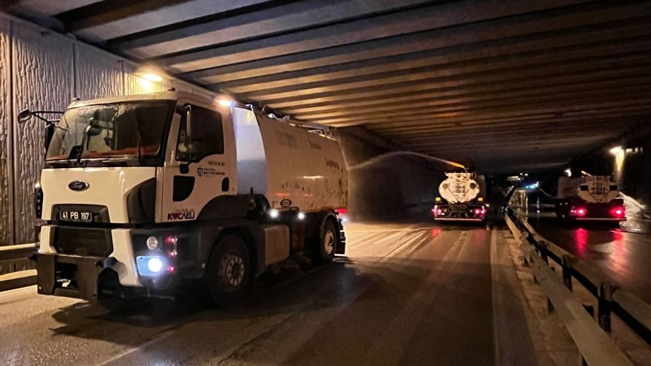 Kocaeli'de tünellerde bakım çalışmaları yapılıyor!