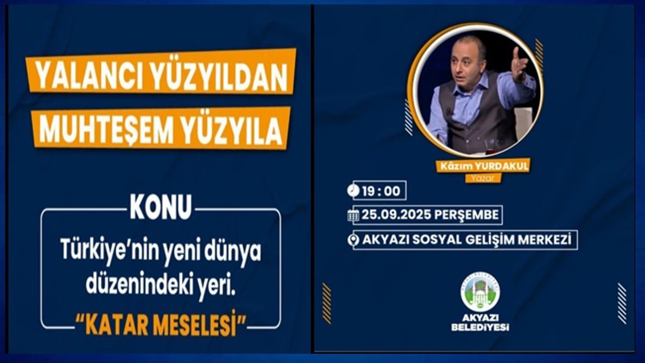 Yazar Kazım Yurdakul’dan Akyazı’da İmza ve Söyleşi