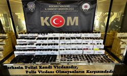 Kocaeli'de binlerce adet gümrük kaçağı güneş gözlüğü ele geçirildi!