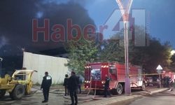 Gebze'de bulunan palet deposunda büyük yangın çıktı!