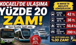 Kocaeli’de Ulaşıma Zam Geldi!