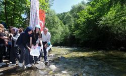 Kiraz Dere’ye 50 bin balık yavrusu daha bırakıldı