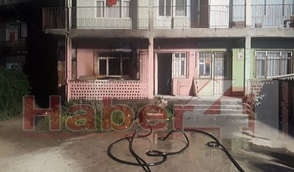 Gebze'de iki katlı evde çıkan yangın korkuttu!