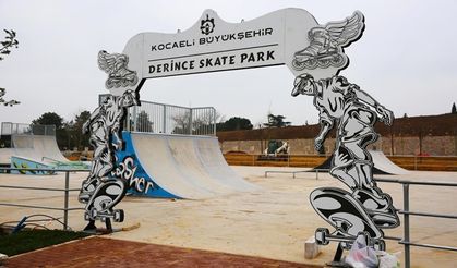 Derinceli gençlerin de skate parkı var
