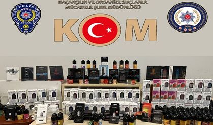 Evden yüzlerce elektronik sigara çıktı