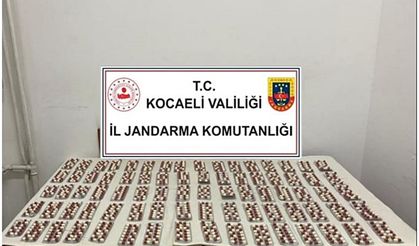 Kocaeli'de 1115 adet uyuşturucu hap ele geçirildi!