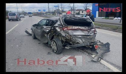 Gebze'de feci kaza; 1 kişi yaralandı!