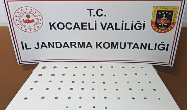 3 kişinin üzerinde 59 adet tarihi sikke ele geçirildi