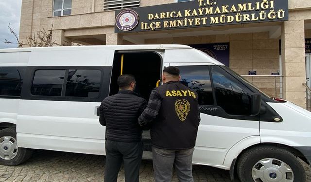 4 Yıl hapis cezasıyla aranan şahıs Darıca'da yakalandı!