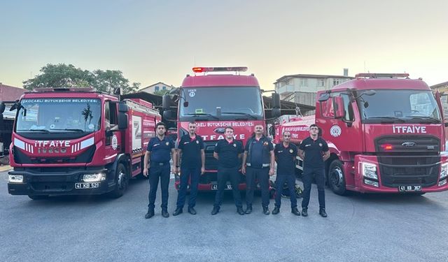Kocaeli İtfaiyesi  Çanakkale'ye gitti   
