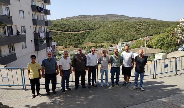 Başkan Vural  toprak kaymasından etkilenen bölgeyi ziyaret etti