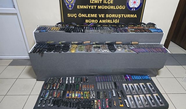 İzmit’te Ruhsatsız Kesici Alet Satışı: 2 Kişi Yakalandı
