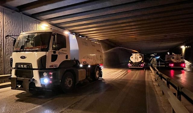 Kocaeli'de tünellerde bakım çalışmaları yapılıyor!