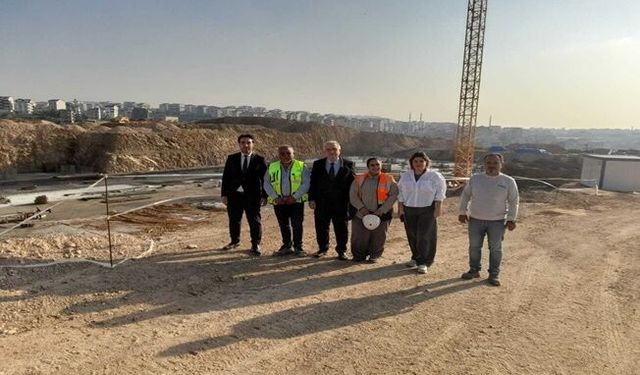 Çayırova 200 Yataklı Devlet Hastanesi İnşaatında İnceleme