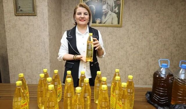 İzmit'te 5 litre atık yağa ücretsiz 1 litre temiz yağ