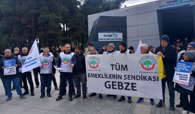 Gebze’de Emeklilerden İktidara Sert Tepki: “Dünya Duydu, Saray Duymadı”