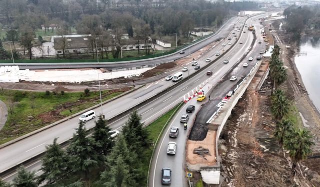 Gölcük kuzey yan yol da trafiğe açıldı