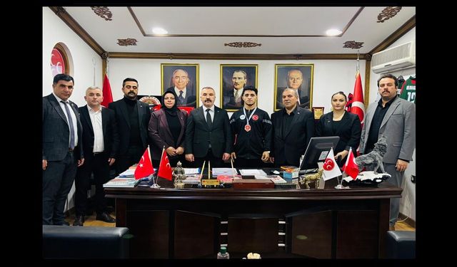BU GURUR DİLOVASI’NIN: ŞAMPİYON SPORCUMUZ YUNUS BOZ'DAN ANLAMLI ZİYARET