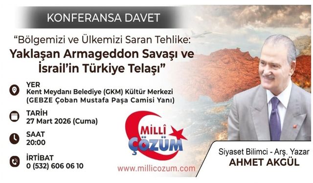 Milli Çözüm Dergisi’nden Gebze'de Tarihi Konferans