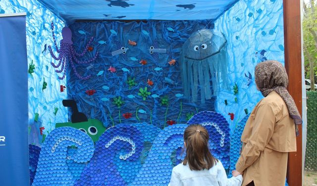 Lokomotif Çocuk Köyü’nde geri dönüşüm rüzgârı