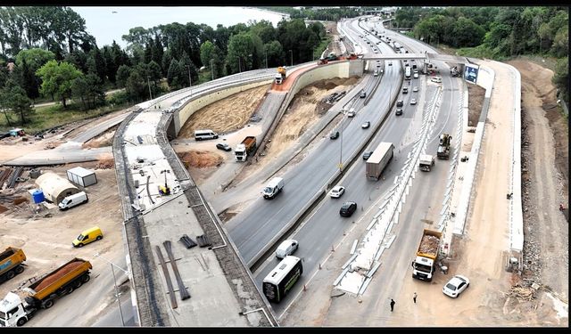 Başiskele Koridor Projesi’nde 9 köprünün montajı bitti