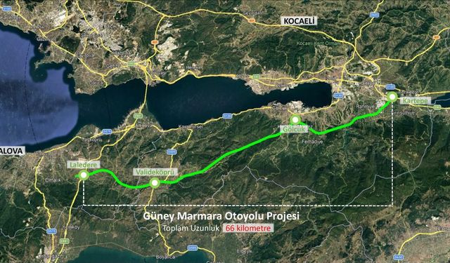Kocaeli-Yalova Otoyolu’nda 78 kilometrelik dev proje için planlar onaylandı