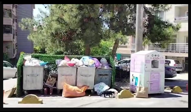 Köşklü Çeşme’de  vatandaşlardan çöp tepkisi!