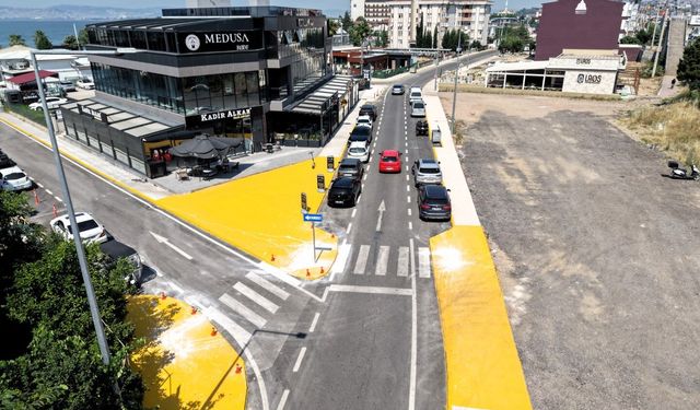 Başiskele sahilinde Ara sokaklar tek yön, bisiklet yolu bağımsız