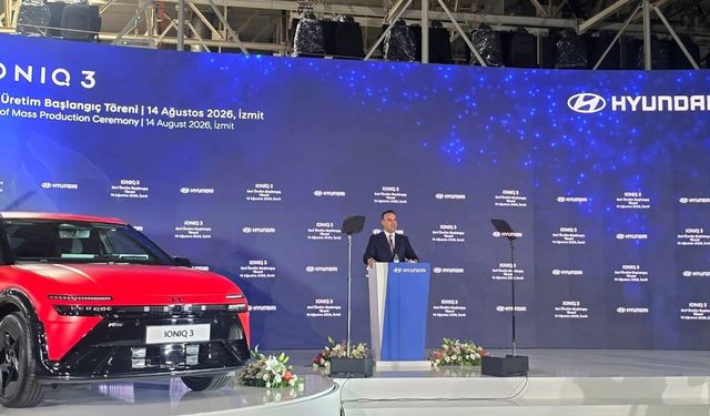 IONIQ 3 İzmit’te banttan indi! Elektrikli otomobilde yeni dönem